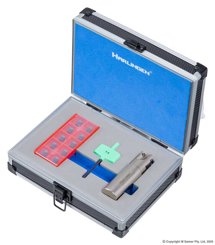 90 APKT Indexable Nickel Plated Carbide End Mill Set - 25mm